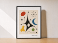 Abstract art on a minimalist table