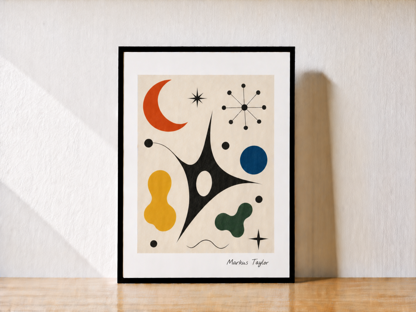 Minimalist abstract art display (2)