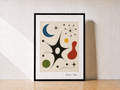 Minimalist abstract art on table
