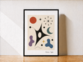 Modern abstract art in serene light