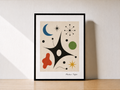Modern abstract art with sunlight shadows